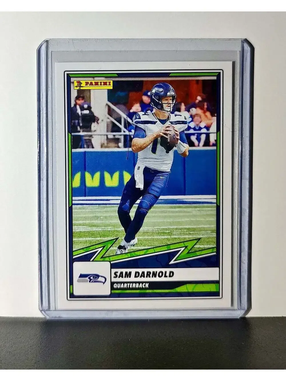 Sam Darnold 2025 Panini NFL #22 Sticker Card Seattle Seahawks